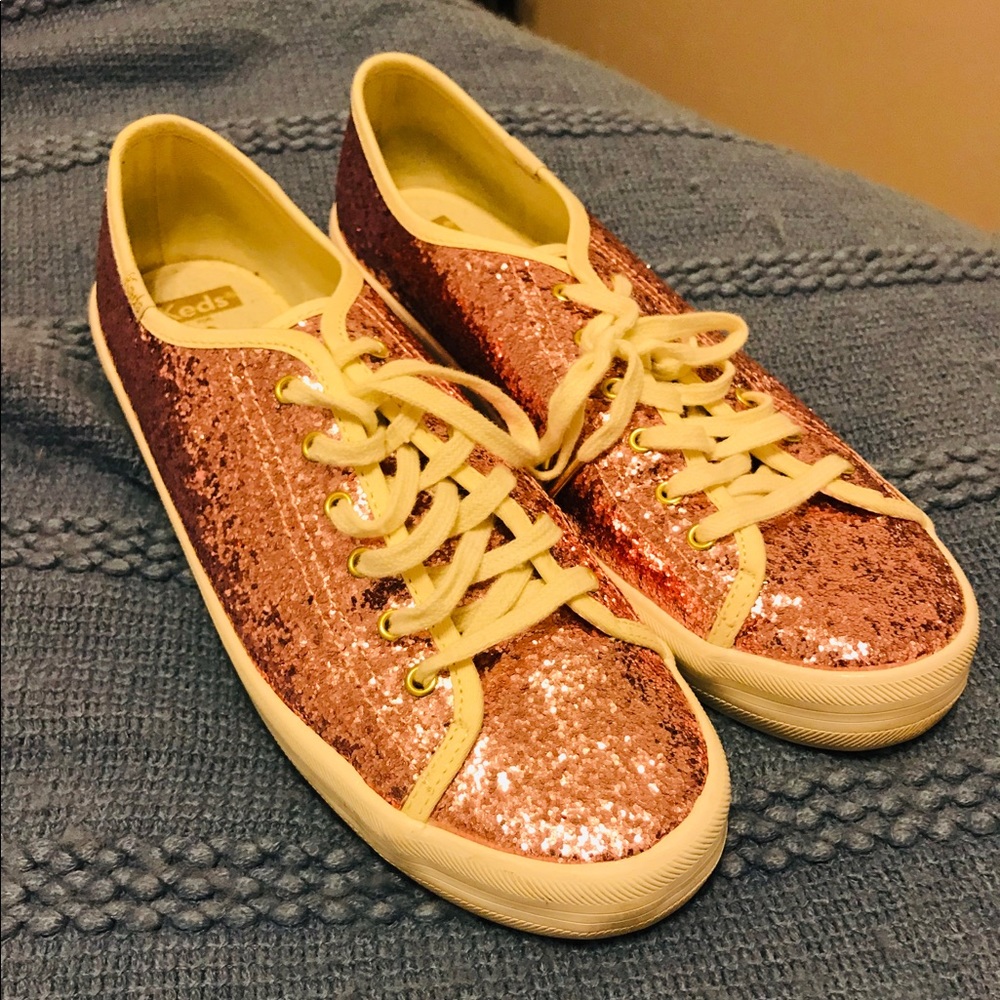 Kate Spade Sparkly Pink Keds